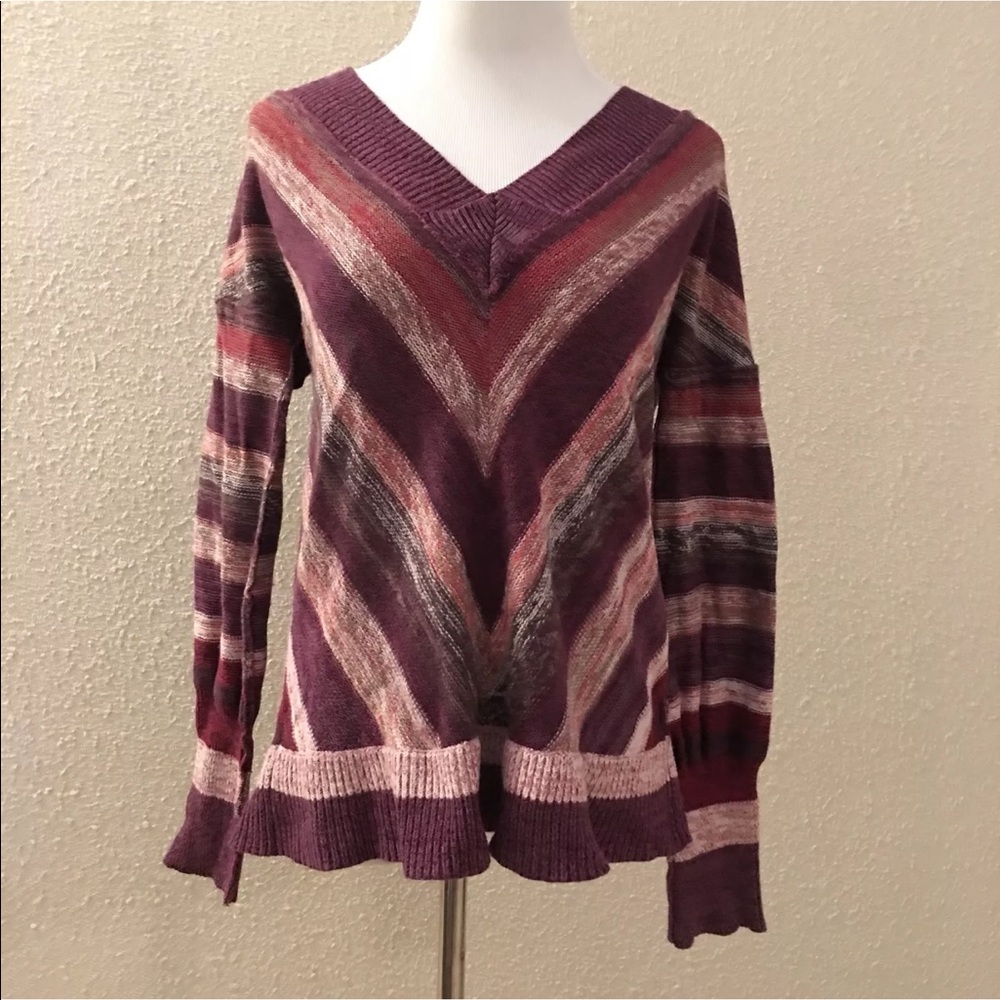 Free people wool v-neck Pull Over Sweater
